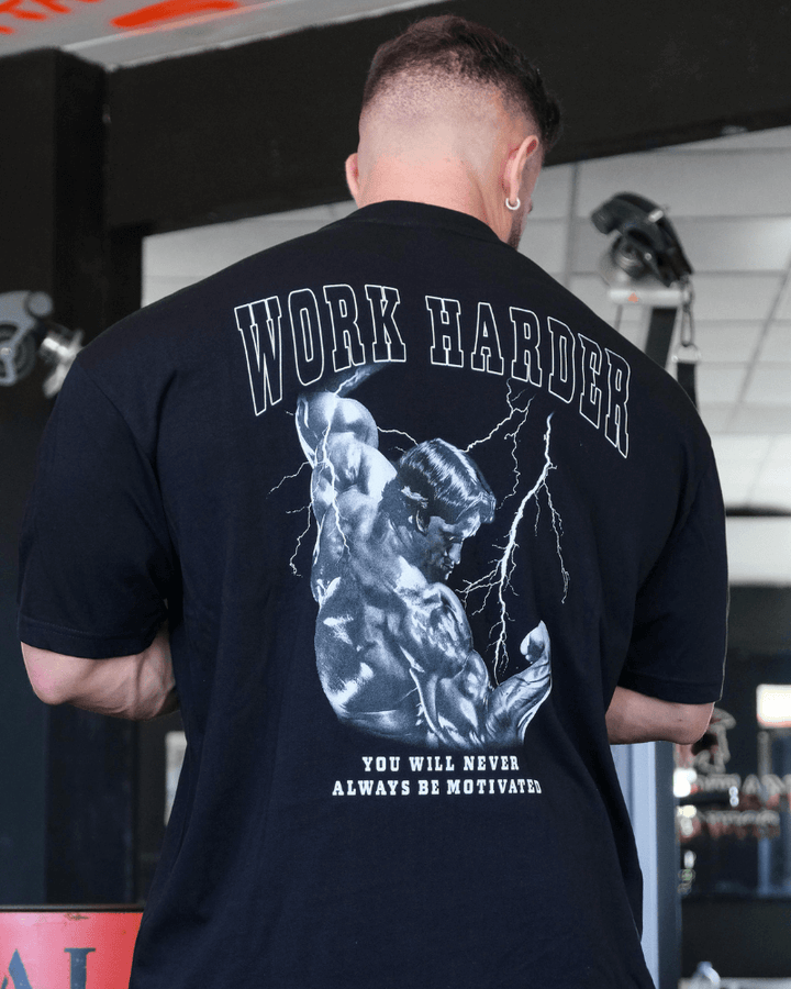 Work harder (Backprint) Oversize Blast