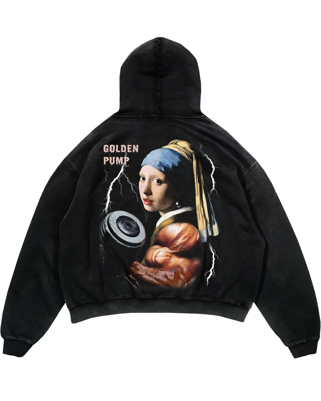 Dumbbell Girl (Backprint) Oversized Hoodie