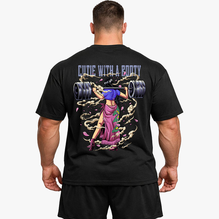 Cutie with a booty (Backprint) Oversized Shirt