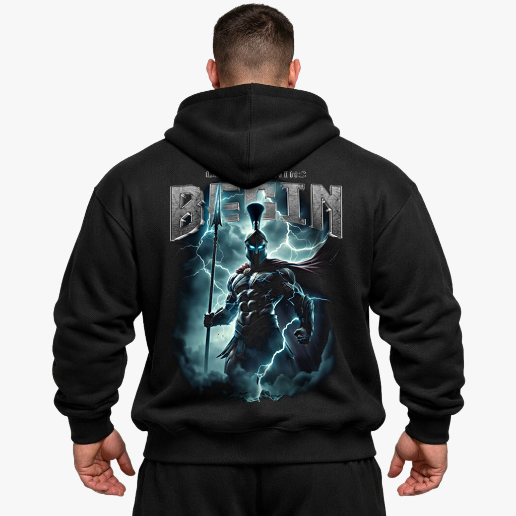 Let the gains begin Oversized (Backprint) Hoodie