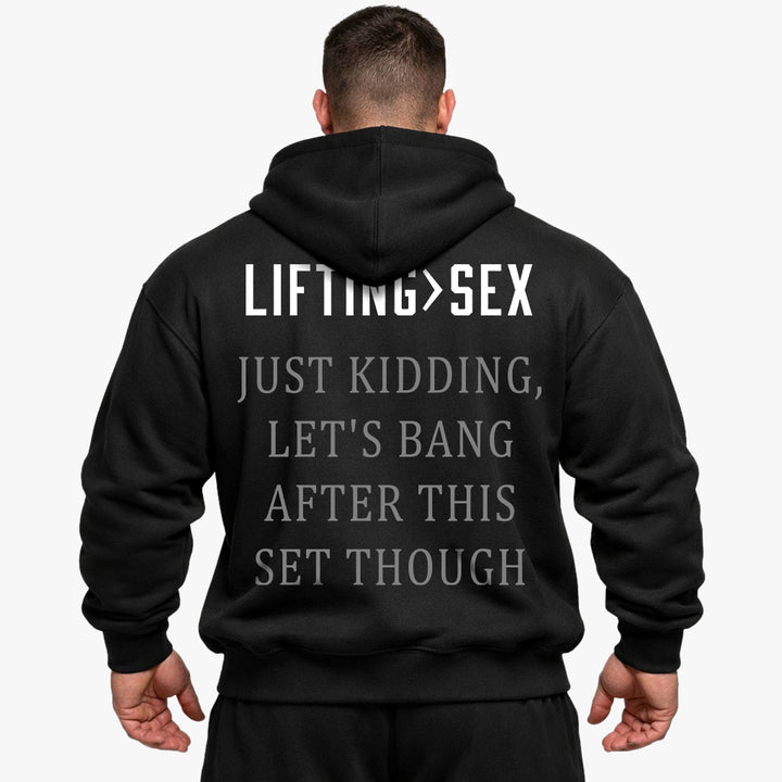Lifting>sex Oversized Hoodie