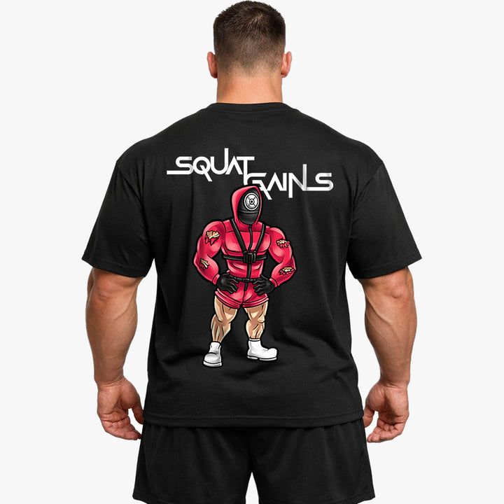 Squat Gains (Backprint) Oversized Shirt
