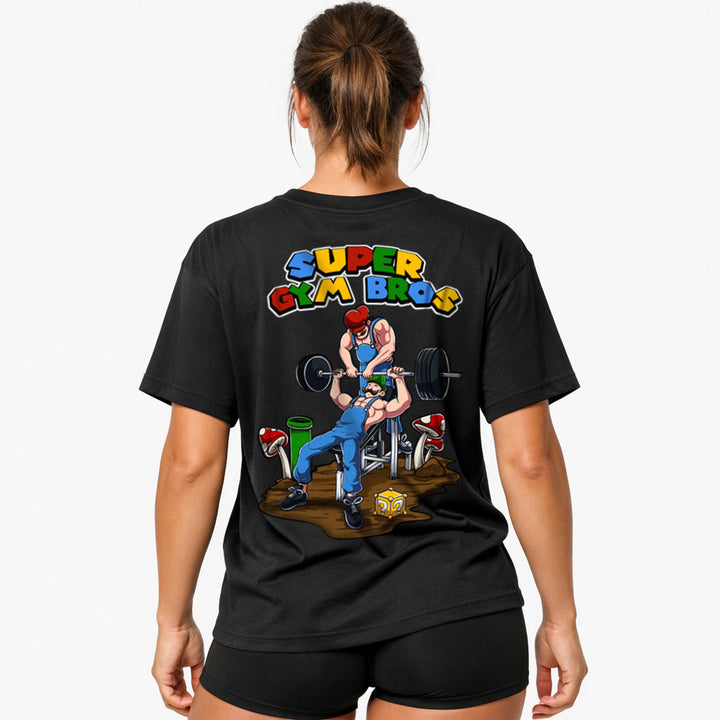 Super Gym Bros (Backprint) Oversized Shirt