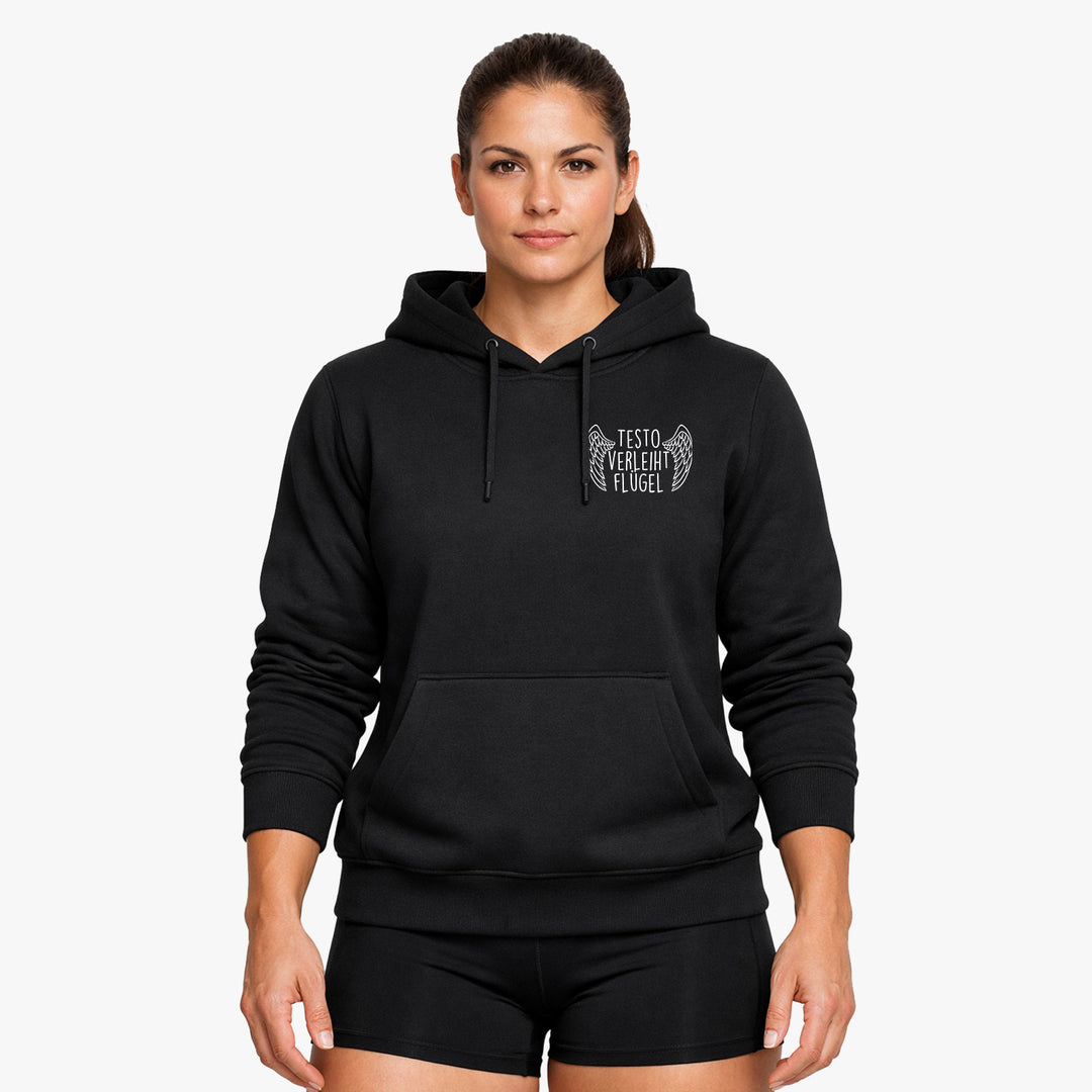 Testo verleiht flügel Hoodie