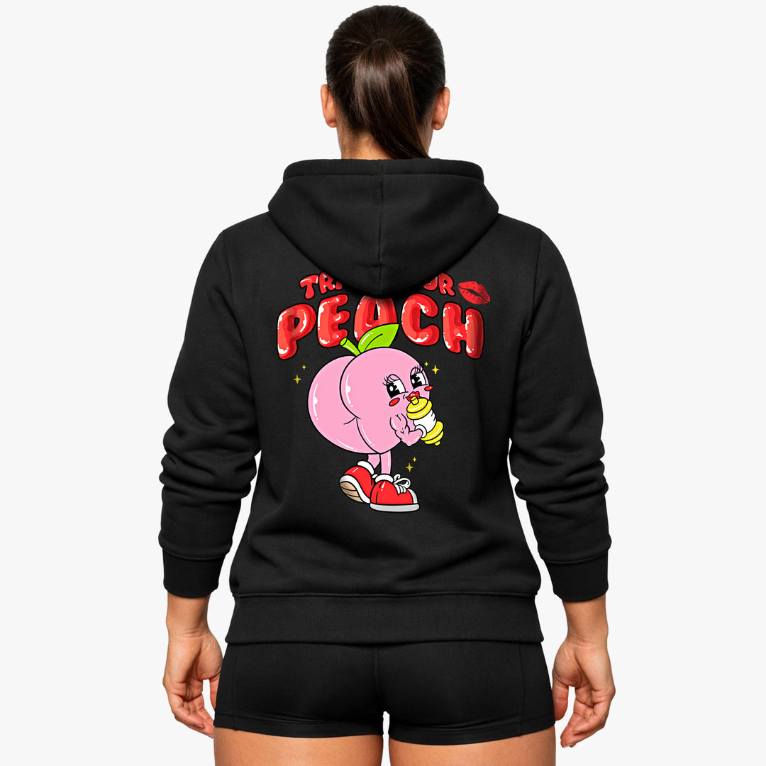 Entrena tu sudadera con capucha Peach (Backprint)