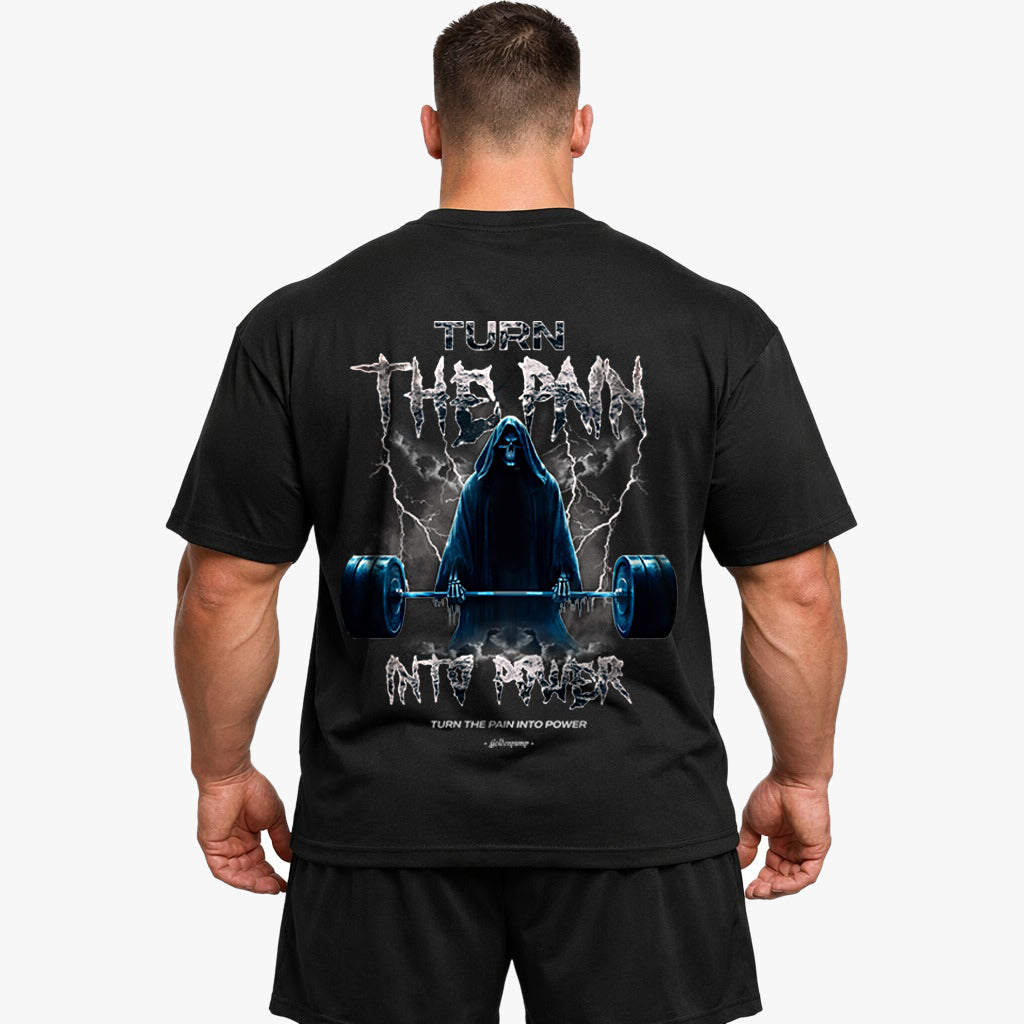 Turn the pain (backprint) Oversized Shirt