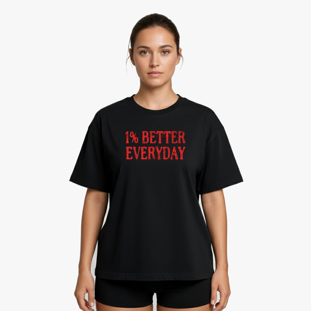 1% Better Everyday Oversized  Shirt