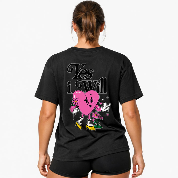 Yes i will (Backprint) Oversized Shirt