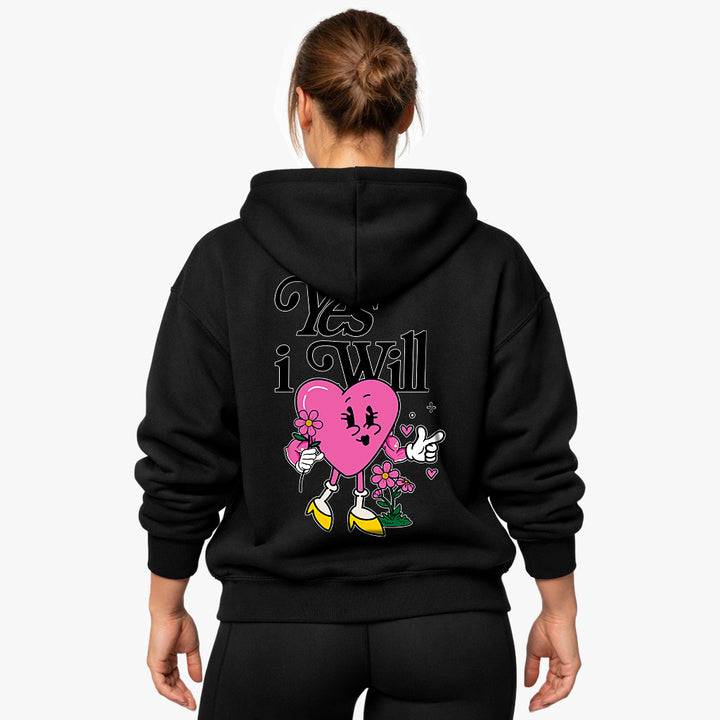 Yes i will (Backprint) Oversized Hoodie