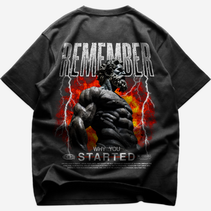 Remember Why (backprint) Oversized Shirt