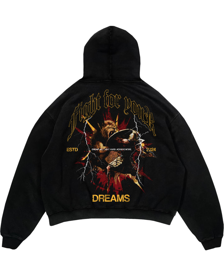 Fight for your dreams Oversized (Backprint) Hoodie