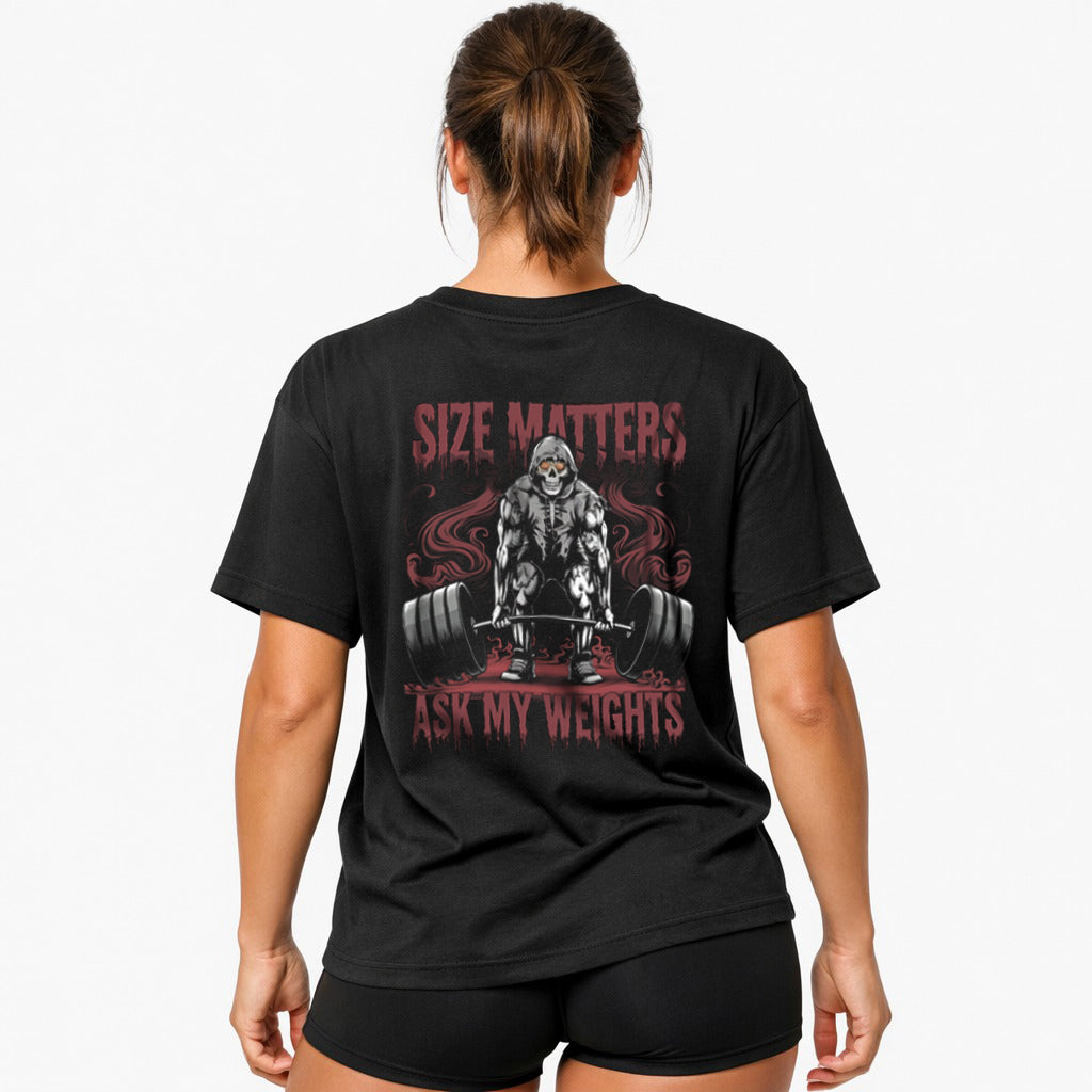 size matters Oversized (Backprint) Shirt